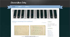 Desktop Screenshot of classicalmusictoday.net