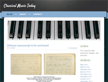 Tablet Screenshot of classicalmusictoday.net